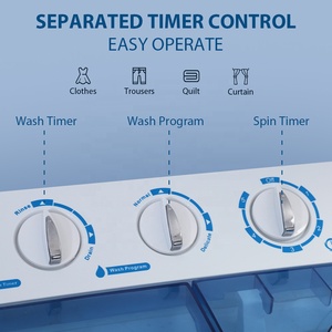 Winning Star เครื่องซักผ้ากึ่งอัตโนมัติ1400-2200W 15kg 7kg ST-XPB130-2009SVA คู่อ่างซักผ้าพร้อมเครื่องเป่าแห้ง - Product Image 3