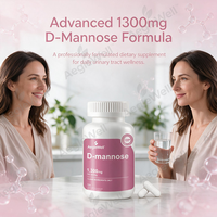 Aeglewell D Mannose Capsules Végétariennes Matière Première Pure Certifiée GMP Complément de Soutien à la Santé Urinaire Féminine