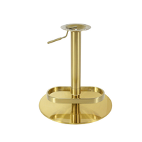 Pieds de tabouret de bar en acier inoxydable de luxe, réglables en hauteur, dorés, pour installation facile – Approvisionnement direct usine