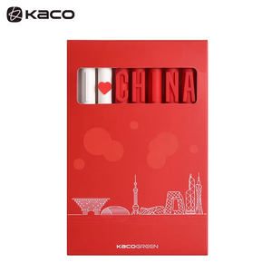 Kaco Alpha RED white Character Number <b>Ballpoint</b> <b>Pen</b> 0.5 mm Plastic Promotion Gift Design for Artists Hotel Event Kaco <b>Pen</b> - Product Image 3