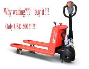 HELI 팔레트 트럭 전기 2T 리프터 팔레트 잭 세미 전기 및 수동 포크 리프트 트럭 - Product Image 4