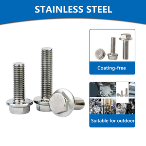 उच्च गुणवत्ता वाले m10 20 मिमी थोक एम 20 4.8 फ्लैंज m6x25 बोल्ट काले 12.9 m14 m16 फ्लैंज बोल्ट उद्योग - Product Image 5