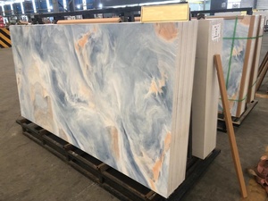 BOTON STONE <span class=keywords><strong>Borghese</strong></span> Küche Esstisch Arbeitsplatte Wandplatten große blaue Porzellanfliese gesinterter Steinbrett - Product Image 3