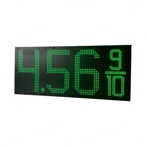 Màn hình hiển thị giá xăng dầu <span class=keywords><strong>LED</strong></span> ngoài trời cỡ lớn 8 inch, 7 đoạn, 5 chữ số, màu vàng - Product Image 6