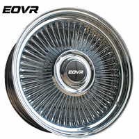 Jantes EVOR Dayton Wire 22 pouces, rayons dorés, jantes 26 pouces