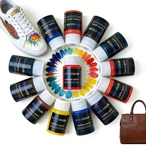 <span class=keywords><strong>Pintura</strong></span> Acrílica <span class=keywords><strong>para</strong></span> Cuero en 12 Colores, Tinta Flexible a Base de Agua <span class=keywords><strong>para</strong></span> Zapatos, Bolsos y Calzado Deportivo - Product Image 4