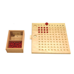 Montessori multiplicación y división tablas de matemáticas Material de aprendizaje de los niños de Madera Juguetes Educativos - Product Image 5
