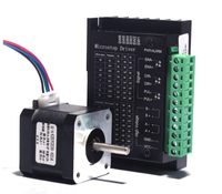 42 Set Motor Stepper torsi tinggi 0,28 N, Motor Stepper 42 bygh34 + TB6600 Driver Motor 4A