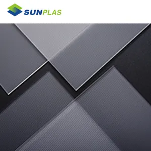 Sunplas 0.7mm hingga 2.0mm lembar difusi cahaya PS putih untuk panel LED