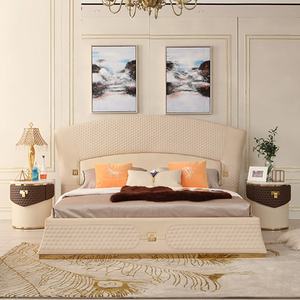 (CZ-BD31) moderna, última moda, conjunto de muebles de cuero para camas, cama de lujo de estilo italiano - Product Image 3