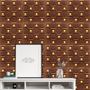 Sofisticado technologies-papel tapiz de espuma 3d pe para decoración de pared, pegatina de pared de espuma xpe autoadhesiva - Product Image 6