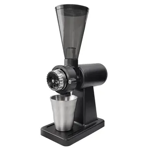 Molinillo de café eléctrico de 8 ajustes para Espresso, molinillo de café de excelente consistencia, molinillo de café plano automático