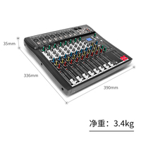 Nouveau mélangeur Audio DT8 8 canaux Max avec amplificateur de puissance à bas prix mélangeur Audio maître de Studio mélangeur de puissance pour Audio numérique Usb