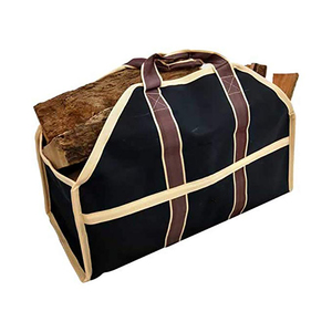 Grande resistente all'acqua legna da ardere caricati borsa del camino Tole Bag con manico morbido per camino e pozzo del fuoco - Product Image 6