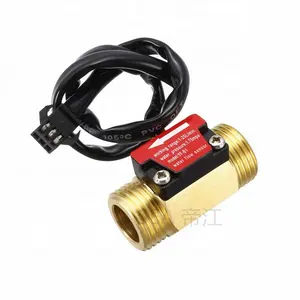 Magnetic Hall Sensor Brass Copper DN15 1.2'' Water Flow Meter 3 Wires 1-25L Quantitative Controller Flow Sensor 4-20mA Signal
