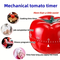 1 Stück Spiele-Arbeits-Challenge-Kochtimer, Lernaufgaben-Countdown, Mechanischer Tomaten-Timer, Zeitkonzept-Trainingsgerät, Kochtimer