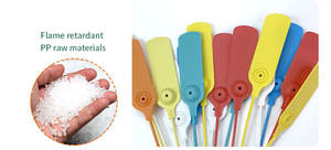 Sceau plastique auto-bloquant à serrage progressif, étiquette plastique personnalisée, étiquette de sécurité inviolable en plastique pour conteneur de vêtements - Product Image 2