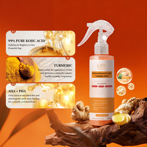 Spray exfoliant corporel à l'acide kojique et au curcuma pour le soin de la kératine, solution exfoliante douce pour éclaircir et unifier le teint - Product Image 1
