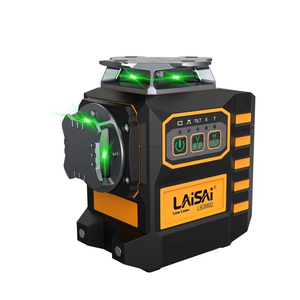 Nivel Láser Industrial LAISAI a Batería, Autonivelante, 3 Líneas, Ancho de Línea de 2 mm, Doble Uso, Haz Verde/Rojo, Avance/Reversa - Product Image 1