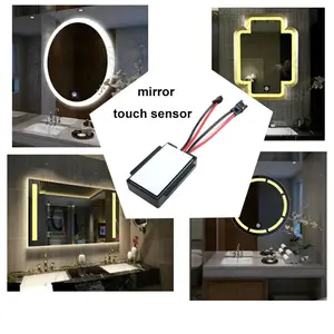 12V 110V 220V Waterproof Smart Mirror Led Dimmer Sensor Touch Switch Para Banheiro levou luz espelho sensor de toque interruptor corpo inteiro