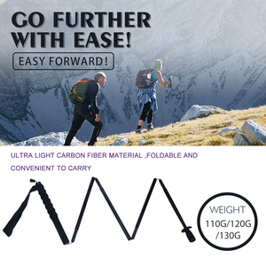 Gậy leo núi/đi bộ đường dài bằng sợi carbon T800 |   Gậy leo núi siêu nhẹ có đầu chống sốc - Product Image 5