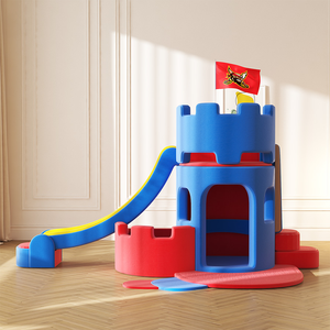 Set di giochi per neonati con scivolo per bambini e strutture per arrampicata morbide tema Bus per interni a casa o centro commerciale aree giochi - Product Image 4
