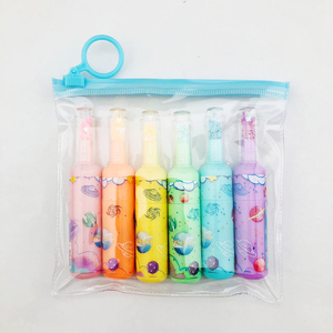 Pennarelli Mini Multicolore Carini all'Ingrosso, Evidenziatori a 6 Colori - Product Image 2