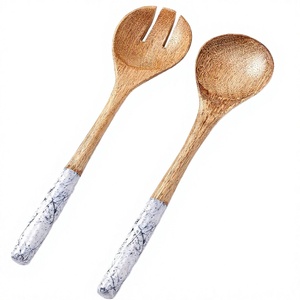 Passoire à légumes et fruits multi-usage en bois avec poignée rotative, essoreuse rapide pour salade et légumes, outil de séchage rapide - Product Image 1
