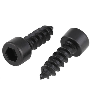 M2 M3 M3.5 M4 M5 M6 Grade 8.8 <strong>Black</strong> Hexagon Socket Cup Head Self Tapping Set <strong>Screw</strong> <strong>Wood</strong> <strong>Screw</strong> - Product Image 2