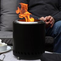 Barbecue rond en acier de haute qualité pour fêtes et camping, idéal pour la cour arrière