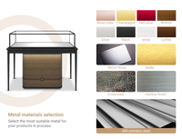 Vitrine de présentation de bijoux haut de gamme, polyvalente et au design épuré pour boutique créative