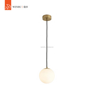 Lámpara colgante de globo de alabastro español, latón, para isla de cocina, comedor. - Product Image 1