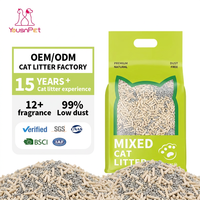 Fournisseur d'usine vérifié - Litière mixte Tofu Bentonite - Édition Classique 6L - Faible teneur en poussière (99%) - Sans danger pour les chatons - Très absorbante