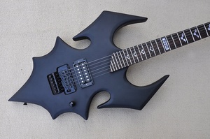 Flyoung Opaco Nero 2021 Chitarra Elettrica Strumento Musicale chitarra Led Chitarra Elettrica Su Ordinazione - Product Image 2