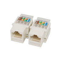 Connecteur Réseau Femelle RJ45 Keystone Jack 8P8C sans Outil à 90 Degrés AMP CAT6 UTP, Fourniture d'Usine