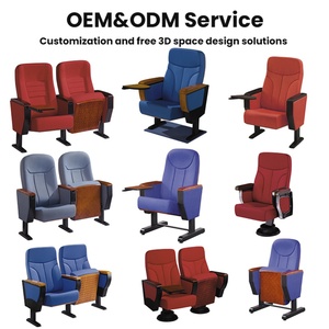 Sièges de cinéma double en cuir rouge OEM pour home cinéma - Offre spéciale - Product Image 2