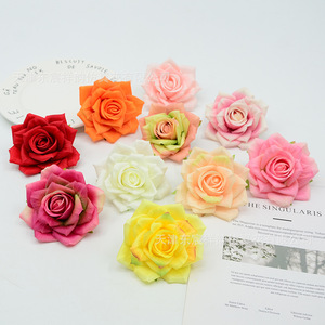 Roses artificielles Dongchen Crafts, 10 cm, fleurs en soie pour mariage, décoration intérieure, accessoires photo - Product Image 4
