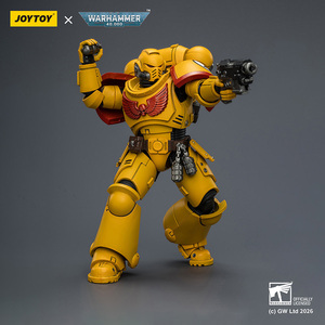 Joytoy 40k <span class=keywords><strong>Imperial</strong></span> Fists Intercessor Figurine articulée à l'échelle 1/18 Modèle de collection Officiel Authentique - Product Image 4