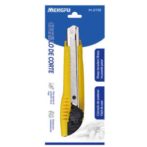 Cuchillo Multiusos Retráctil Mengfu con Mango de Plástico para Tareas de Corte Fáciles, Modelo M-0198, Hecho en China - Product Image 1