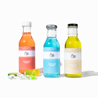 Haute qualité 250ml 350ml 500ml 12oz verre clair Long cou Original Steak Sauce bouteille avec couvercle en métal