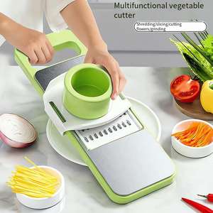 Nuevo Diseño, Rallador de Cocina Manual de Acero Inoxidable, Cortador de Frutas y Verduras de Grado Alimenticio, Rebanador Multifuncional de Alimentos - Product Image 3