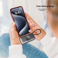 Cargador Inalámbrico Magnético Portátil con Cable Tipo-C Integrado para Teléfonos Inteligentes y Relojes, Ideal para Viajes, Actividades al Aire Libre y Uso Diario