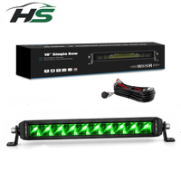 Barre lumineuse LED HSSH améliorée de 30 pouces 150W à une rangée avec rétroéclairage RGB, faisceau de conduite tout-terrain pour camion 4x4