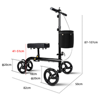 Simplywalk Steel 136kg Appareil de marche à genouillères Fournitures de soins de santé et de mobilité Partenaire stratégique UKCA pour l'équipement de réadaptation
