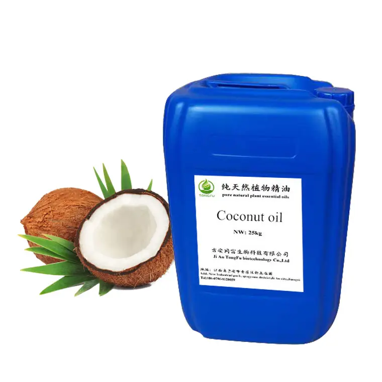 Factory Bulk Bio-Kokosöl Klare Flüssigkeit reines natürliches fraktioniertes Kokosöl