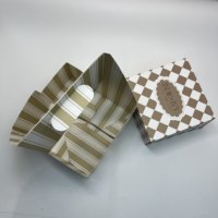 Porte-gobelets et boîte à biscuits pliables en carton gaufré personnalisé 350G
