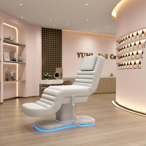 Table de massage électrique réglable, lit de beauté, chaise de salon rembourrée, mobilier de soins de spa - Product Image 6