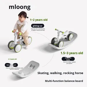 <span class=keywords><strong>Triciclo</strong></span> Metálico de Dos Ruedas para Niños de 1 a 3 Años, Unisex, para Perseguir Sueños y Divertirse, Andador Deslizante para Bebés - Product Image 5