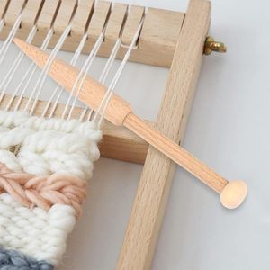 Herramientas de bricolaje para manualidades: Bobina de tapicería personalizada de madera de haya de 17 mm, herramienta de tejido a mano lisa para artesanía, para enrollar hilo en el cuerpo. - Product Image 5