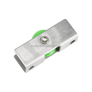 Yüksek kalite paslanmaz çelik sürgülü pencere yeşil naylon Pom rulman silindir kasnak Modern tasarım tarzı - Product Image 5